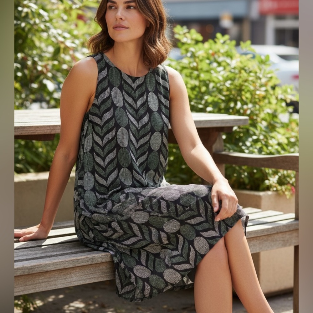 Alice + Olivia Silk Printed Shift Dress Small